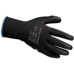 Portwest A120BKRMA Medium PU Palm Gloves -Black