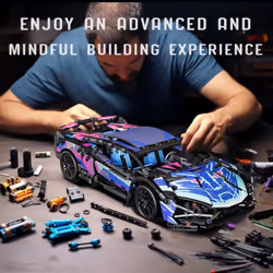 Technical Sportcar Super Car Model Building Blocks Bricks Birthday Gifts for Children Boys - Lamborghini 1314Pcs