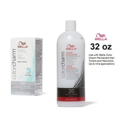 Wella Hair Colour & 20 Volume Developer 32oz (BIG) - T28 Natural Blonde + 20 Vol. 32oz