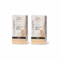 Wella 6NN Intense Dark Blonde Color Charm Permanent Liquid Haircolor - 6NN - pack of 2