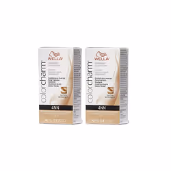 ) Wella 4NN Intense Medium Brown Color Charm Permanent Liquid Haircolor - 4NN - (2pks