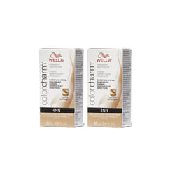 ) Wella 4NN Intense Medium Brown Color Charm Permanent Liquid Haircolor - 4NN - (2pks