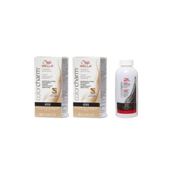 3.6oz) Wella 4NN Intense Medium Brown Color Charm Permanent Liquid Haircolor - 4NN + 4NN + Dev(vol20