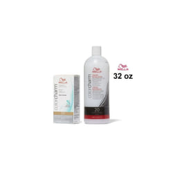 32oz) Wella Color Charm T27 Medium Beige Blonde Hair Toner - T27+Dev(Vol20
