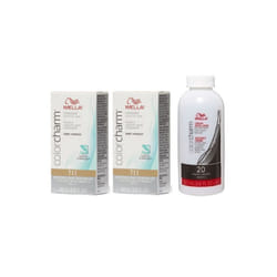 3.6oz) Wella Color Charm T11 Lightest Beige Blonde Hair Toner - T11+T11+Dev(Vol.20
