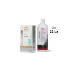 32oz) Wella Color Charm T11 Lightest Beige Blonde Hair Toner - T11+Dev(Vol.20