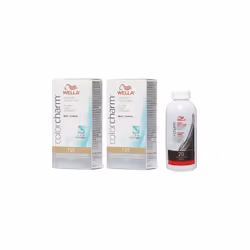 3.6oz) Wella Color Charm T14 Pale Ash Blonde Permanent Liquid Hair Toner - T15+T15+Dev (Vol. 20