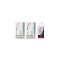 3.6oz) Wella Color Charm T14 Pale Ash Blonde Permanent Liquid Hair Toner - T27+T27+ Dev (Vol. 20