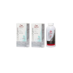 , Dev (Vol.20) 3.6oz) Wella Color Charm T14 Pale Ash Blonde Permanent Liquid Hair Toner - T28 (2x
