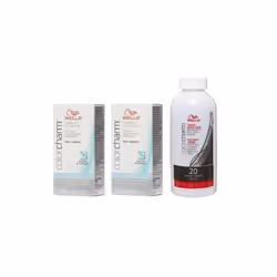 3.6oz) Wella Color Charm T35 Beige Blonde Permanent Liquid Hair Toner - T14+T14+Dev (Vol. 20