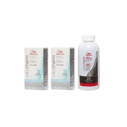 3.6oz) Wella Color Charm T35 Beige Blonde Permanent Liquid Hair Toner - T14+T14+Dev (Vol. 20