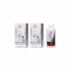 , Dev (Vol.20) 3.6oz) Wella Color Charm T35 Beige Blonde Permanent Liquid Hair Toner - O50 (2x