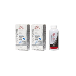 , Dev (Vol.20) 3.6oz) Wella Color Charm T35 Beige Blonde Permanent Liquid Hair Toner - O50 (2x
