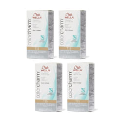 Wella Color Charm T11 Lightest Beige Blonde Permanent Liquid Hair Toner - T15 Pack of 4