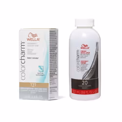 3.6oz) Wella Color Charm T11 Lightest Beige Blonde Permanent Liquid Hair Toner - T27 + Dev (Vol. 20