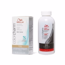 3.6oz) Wella Color Charm T11 Lightest Beige Blonde Permanent Liquid Hair Toner - T35 & Dev (Vol.20