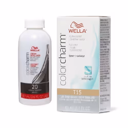 3.6oz) Wella Color Charm T11 Lightest Beige Blonde Permanent Liquid Hair Toner - T15 & Dev (Vol. 20