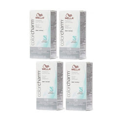 Wella Color Charm T28 Natural Blonde Permanent Liquid Hair Toner - T28 Pack of 4