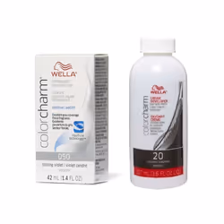 3.6oz) Wella Color Charm T28 Natural Blonde Permanent Liquid Hair Toner - O50, Dev (Vol.20