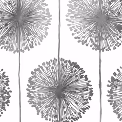 Muriva Dandelion Silver Wallpaper J04209