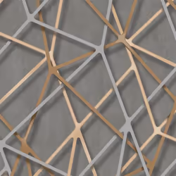 Galactik Geometric Vinyl Wallpaper Grey Muriva M24709