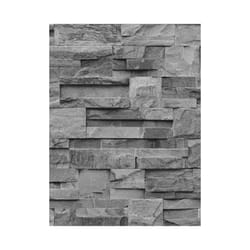 Slate Stone Wallpaper Charcoal Muriva J274-09