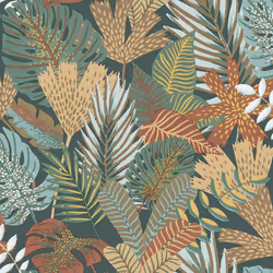 Eden Wallpaper Collection Khasi Jungle Green Muriva M36904