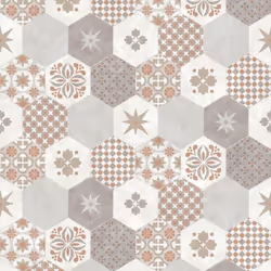 Muriva Patch Work Geometric Tiles Wallpaper Grey And Gold Vinyl Paste The Wall