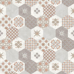 Muriva Patch Work Geometric Tiles Wallpaper Grey And Gold Vinyl Paste The Wall