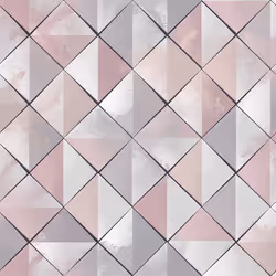 Muriva Pop 3D Geometric Diamond Tiles Wallpaper - Pink M46703