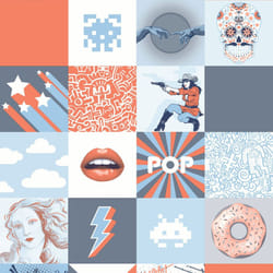 My Kingdom OMG! Blue & Orange Muriva M53201