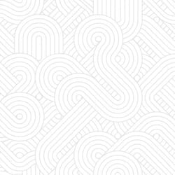 Muriva Ugepa Orbis Geo White Wallpaper M61600