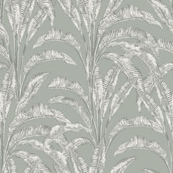 Muriva Sansa Leaf Green Wallpaper M61904