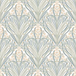 Elegance Bellflower Wallpaper Cream / Sage Muriva M66124