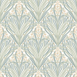 Elegance Bellflower Wallpaper Cream / Sage Muriva M66124