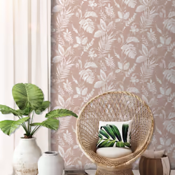 Eden Wallpaper Collection Tane Leaf Blush Muriva L98903