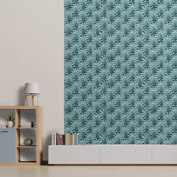 Eden Wallpaper Collection Retro Leaf Green Muriva M32204
