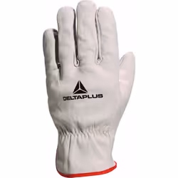 Delta Plus Venitex FBN49 Grey Full Grain Leather Safety Work Gloves - Medium - Size 8