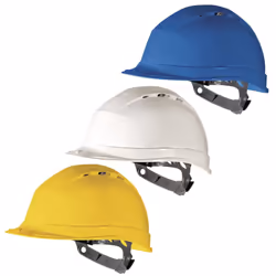 Delta Plus QUARTZ 1 Vented Safety Hard Hat Helmet (Various Colours) - White