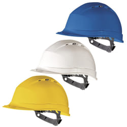 Delta Plus QUARTZ 1 Vented Safety Hard Hat Helmet (Various Colours) - White