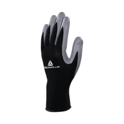 Delta Plus VE712 Polyester Safety Gloves Black/Grey (Various Sizes) - 10