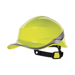 Delta Plus DIAMOND V ABS Baseball Cap Style Safety Hard Hat Helmet (Various Colours) - Yellow