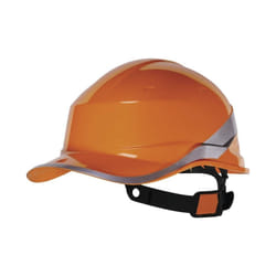 Delta Plus DIAMOND V ABS Baseball Cap Style Safety Hard Hat Helmet (Various Colours) - Orange