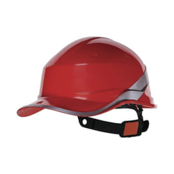 Delta Plus DIAMOND V ABS Baseball Cap Style Safety Hard Hat Helmet (Various Colours) - Red