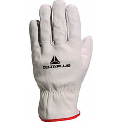 Delta Plus Venitex FBN49 Grey Full Grain Leather Safety Work Gloves - Small - Size 7
