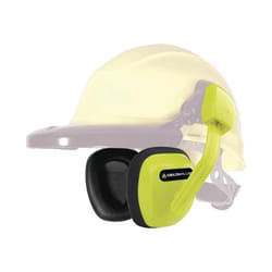 Delta Plus SUZUKA Clip On Ear Defenders for Safety Hard Hat Helmets SNR 27 dB (Yellow or Black) - Yellow