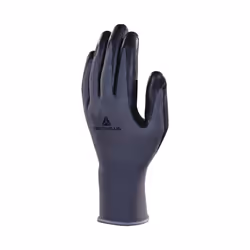 Delta Plus VE722 Polyester Safety Gloves with Nitrile Foam Palm Black/Grey (Various Sizes) - 7