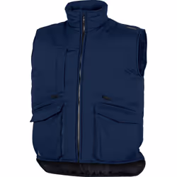 Delta Plus Sierra 2 Navy Blue Padded Bodywarmer Gilet Work Vest Jacket Coat - L
