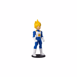 Dragon Ball Flash Series Super Saiyan Vegeta Anime Figure | 4'' Tall Super Saiyan Vegeta Action Figure | Dragon Ball Super Anime Merch Contains