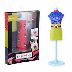 40412 Harumika Fashion Design for Kids-Craft Your Own Catwalk Looks with This Creative Kit-Single Torso Set-'Neon Beast' Styl ...